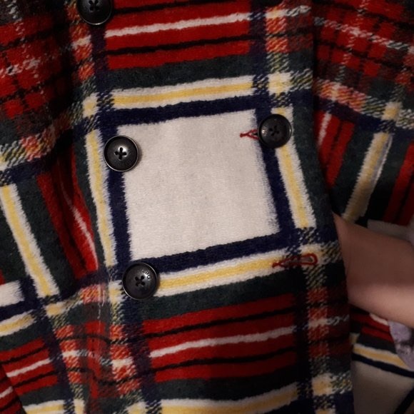 COPY - NWT Desigual red & white tartan print coat jacket - Picture 8 of 14